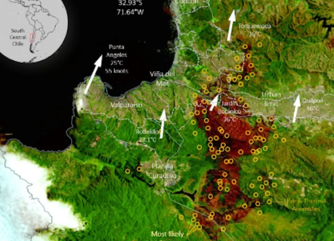 Estudio descarta relación directa entre incendios en Chile y Cambio Climático